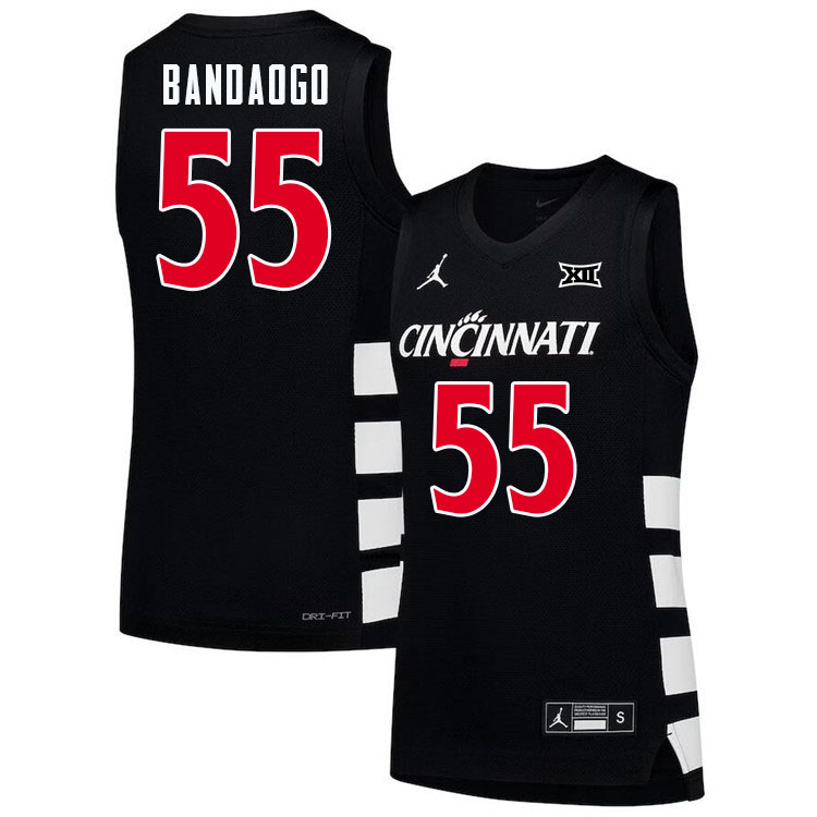 Aziz Bandaogo Cincinnati Jersey,Cincinnati Bearcats #55 Aziz Bandaogo Basketball Jersey Youth-Black